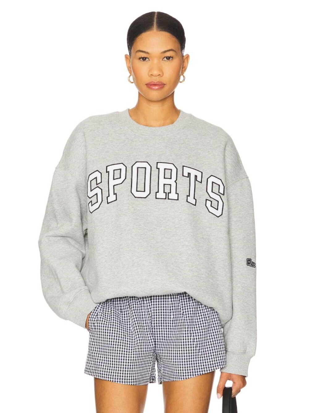 Hype and Vice Sports Offside Sweatshirt in Heather Grey Crewneck Long Sleeve